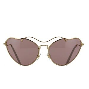 Miu Miu Scenique Gold Sunglasses